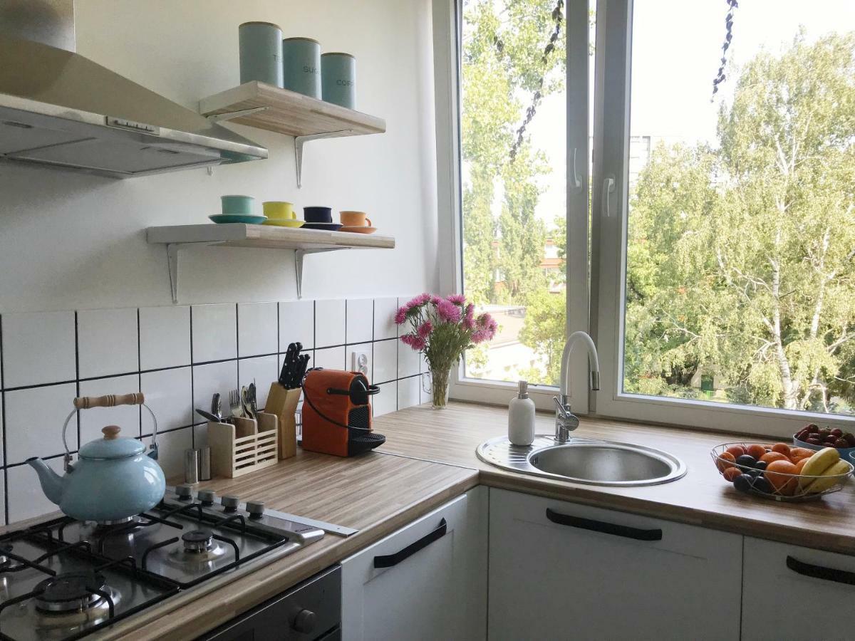 Sloneczny I Cichy Apartament Przy Starym Miescie Varsóvia Exterior foto